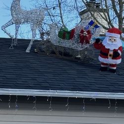 Rudolph, Sleigh, Presents, Santa Claus