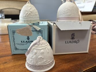 3 Lladro Bells 1988, 1995
