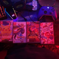 3 Pokémon’s Games And Super Mario Party  40-50 Each One