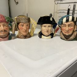 4 Royal Doulton Character Jugs