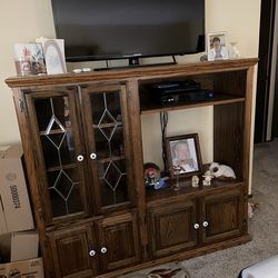 Nice TV stand with China cabinet