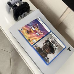 PS5 Disc w/ 2 Controllers + Games