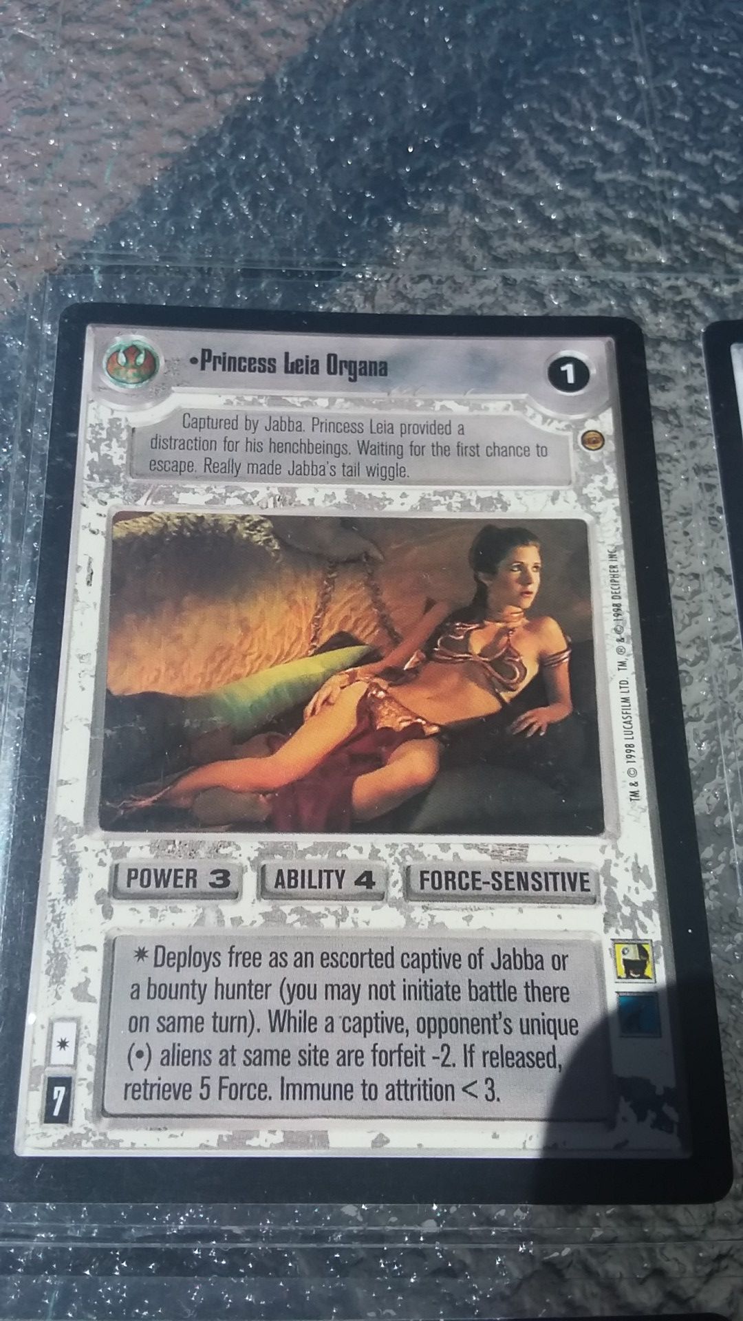 1997 star wars game trading card ccg Princess Leia