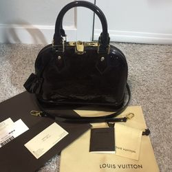 Louis Vuitton Violet Vernis Leather Alma BB FRANCE