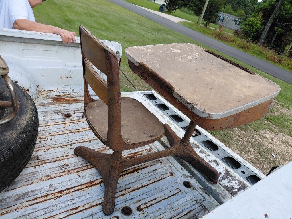 1930's Vintage School Desk 