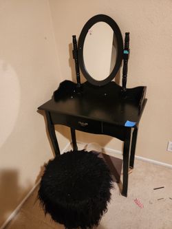 Vanity with stool