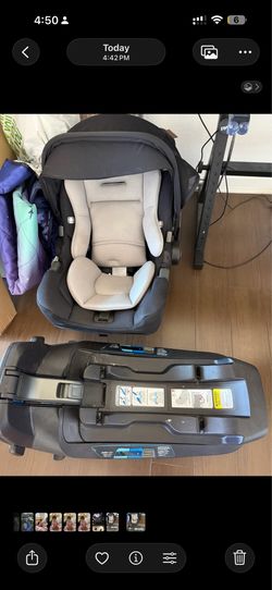 Nuna pipa rx infant car seat with base and newborn insert