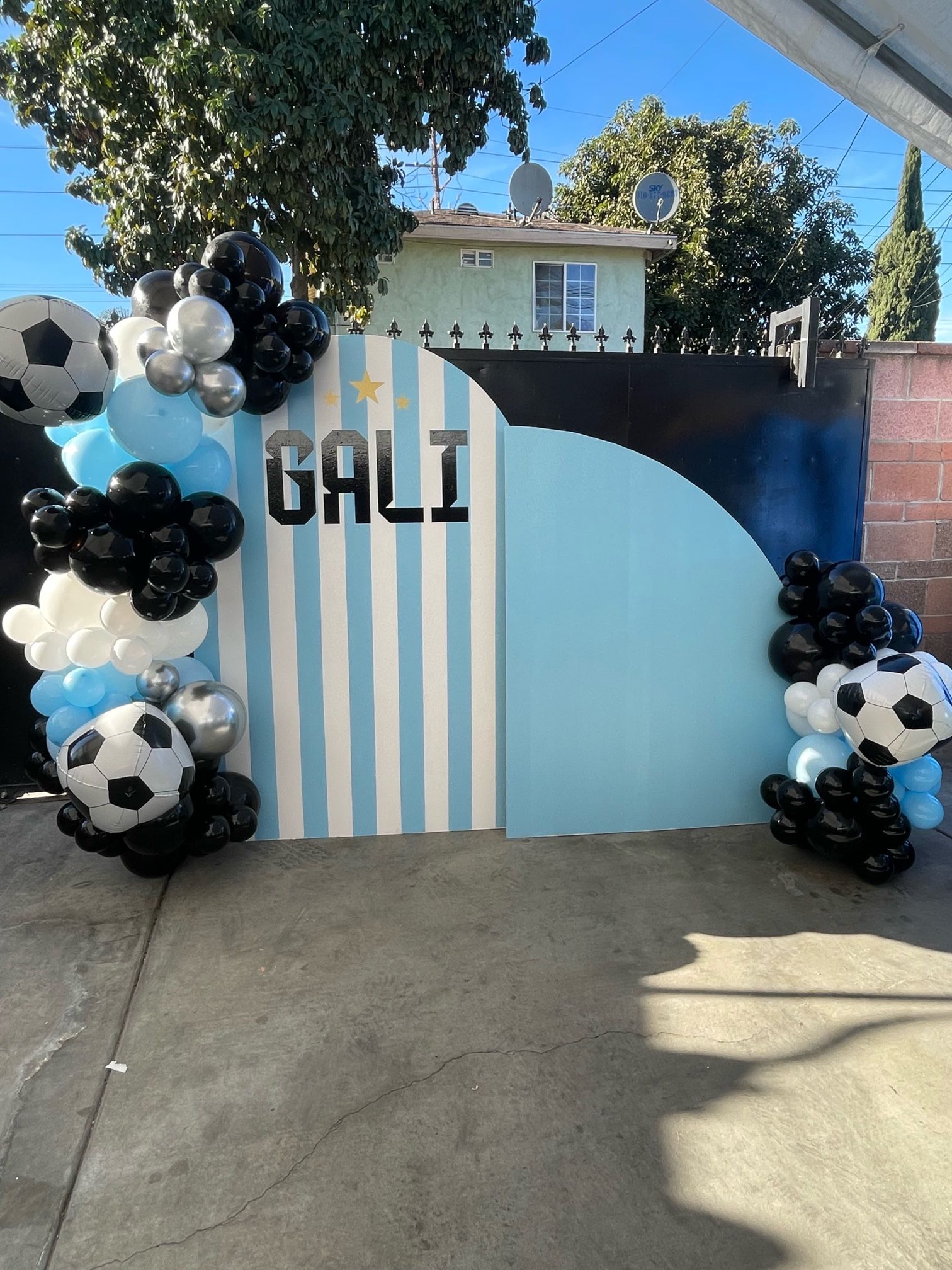 Balloon Backdrop, Soccer Balloon Backdrop