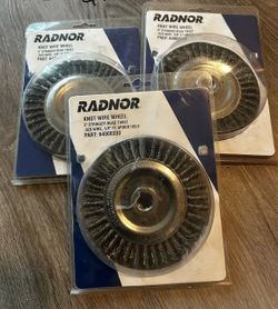 Radnor 5" Knot Wire Wheel Brush – 3 Pack