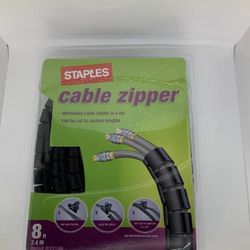 Cable Zipper 8 feet 2.4M with cutter eliminates cable clutter in a zip