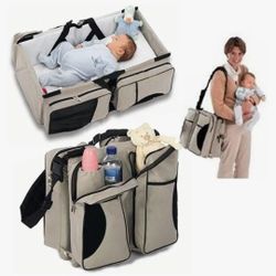 3in1 Diaper Bag, Travel Bassinet, Changing Pad