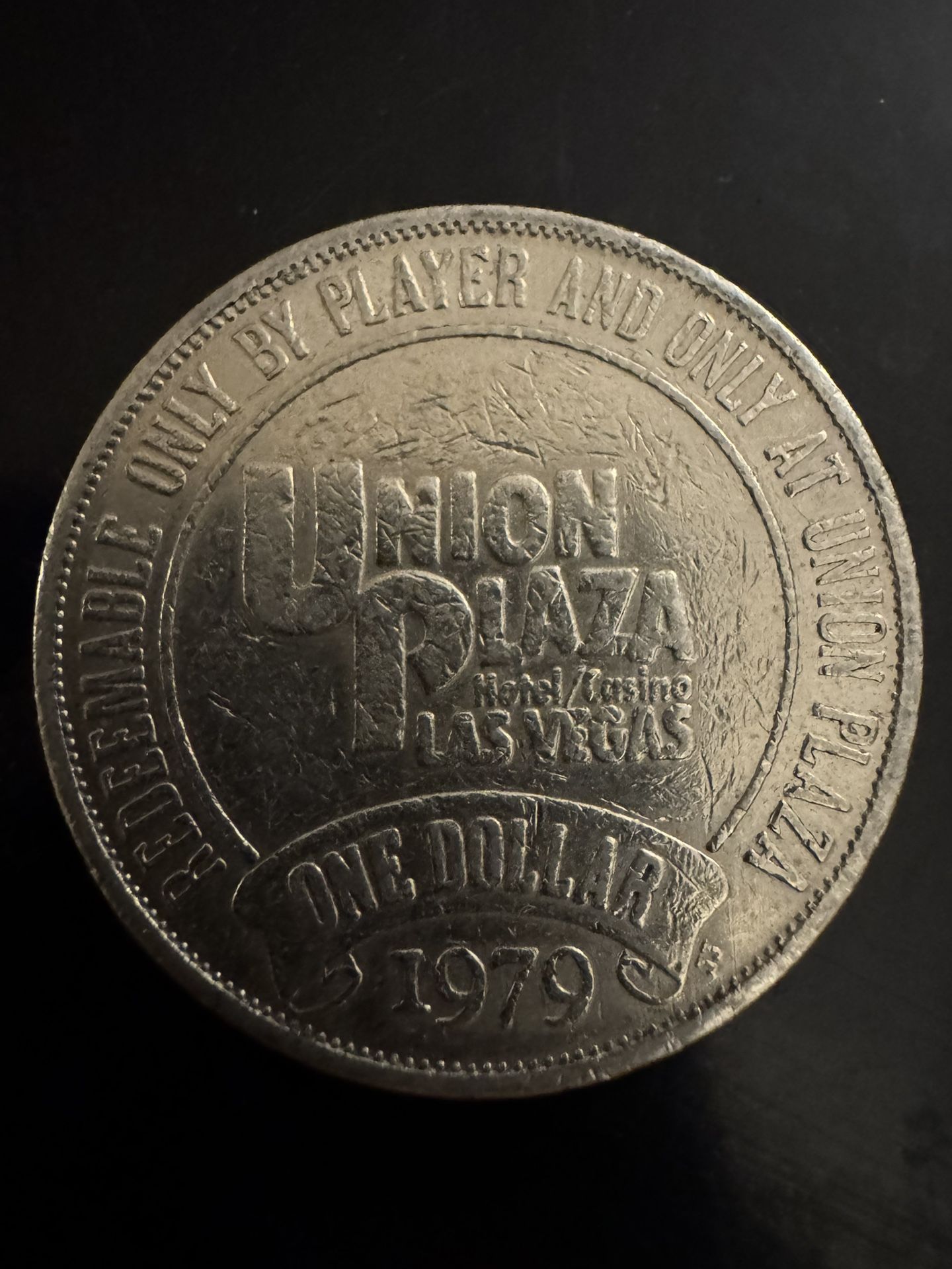 Union Plaza Hotel/Casino $1 token from 1979