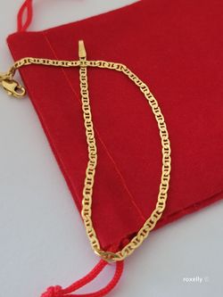 14K Yellow Gold Thin Marine Link Bracelet, Solid Gold/ Pulsera Delgada Diseño Marinero de Oro Sólido! 👌🎁Post Tags: Pulsera de Oro