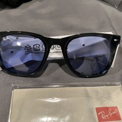 Ray Bans, Brand New, Unisex, Black Frame, Blue Lenses