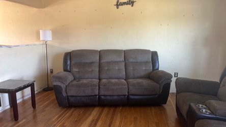 Reclining Couch and Loveseat