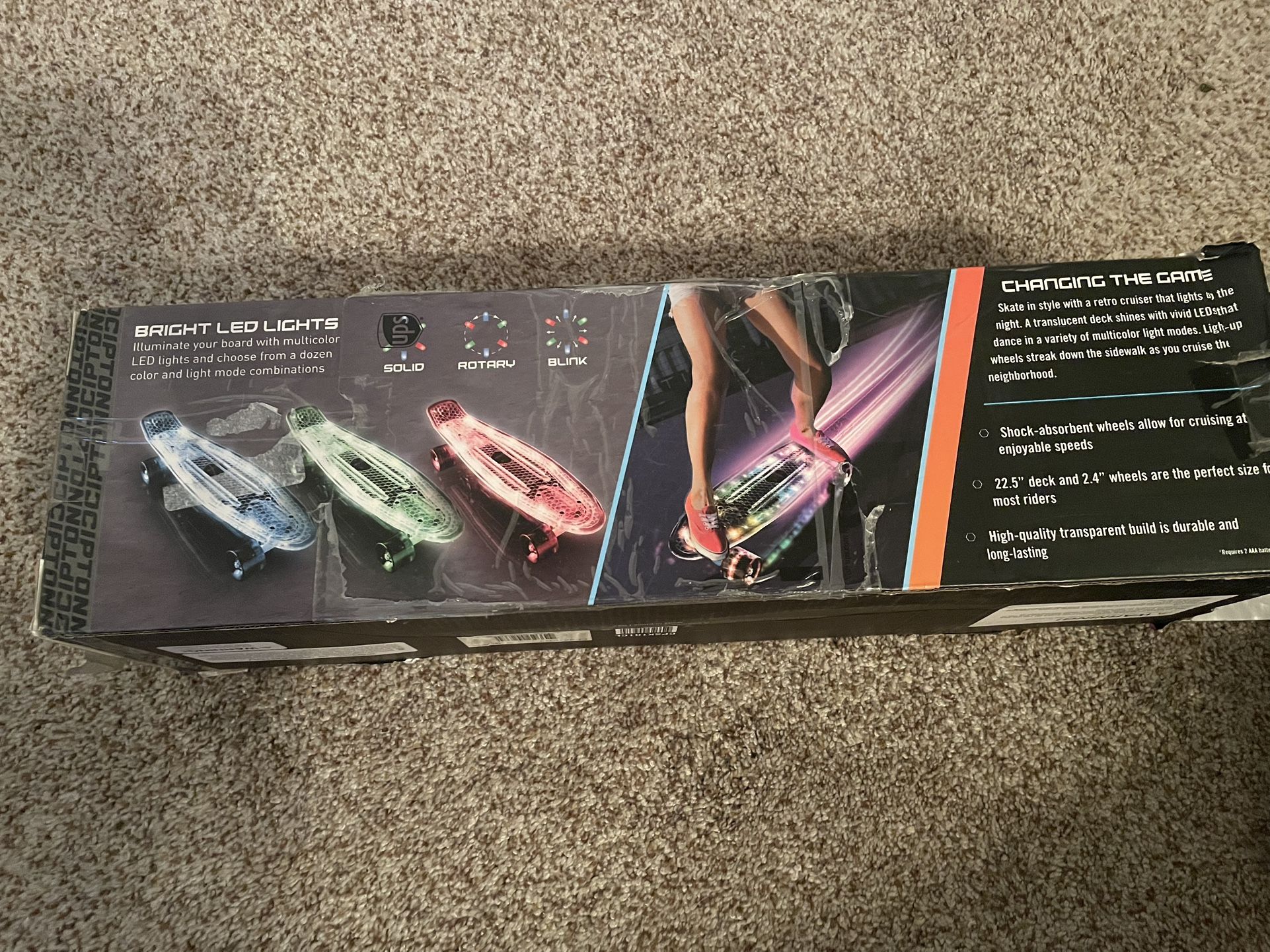 LED Light up skateboard