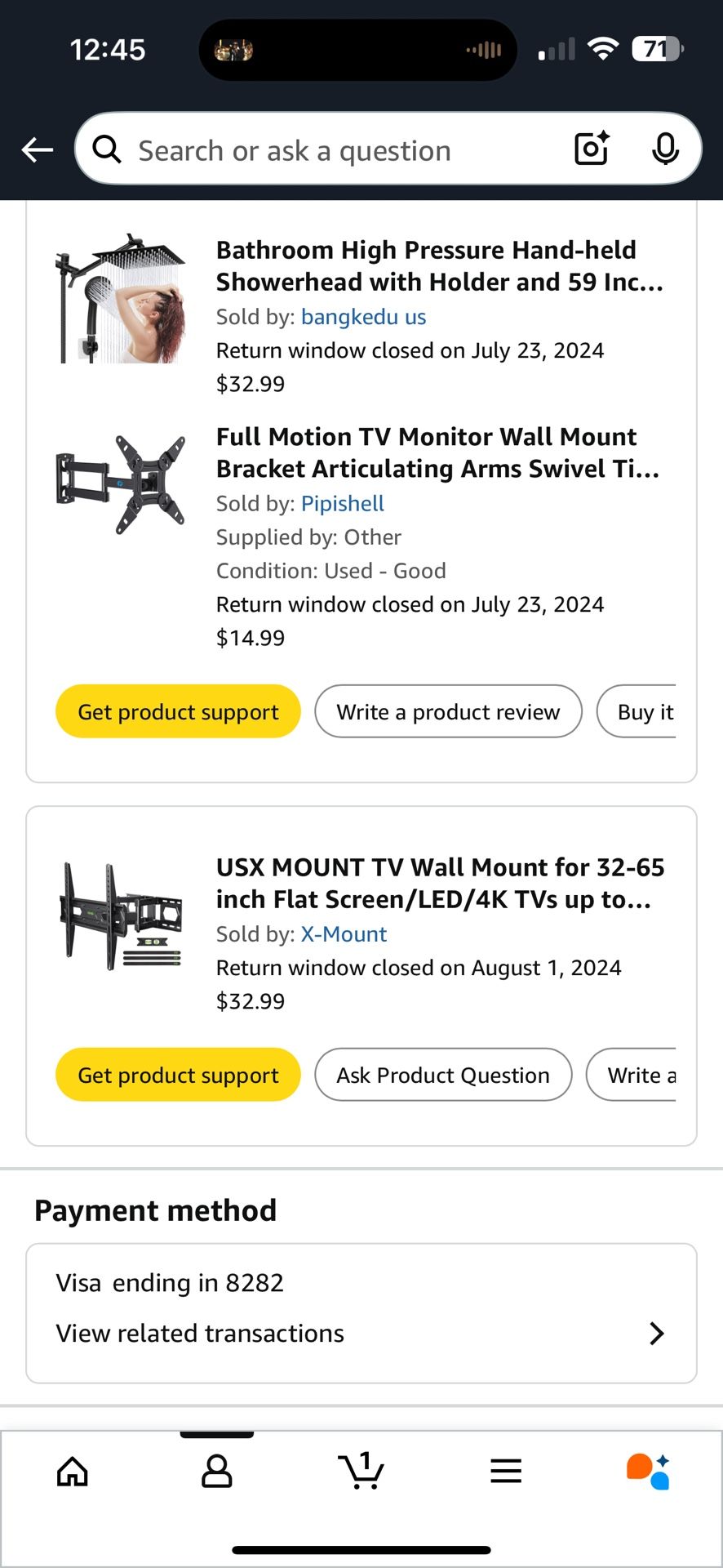 TV mounts 2 Different Mounts