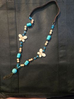 handcrafted butterfly necklace. Southwestern.