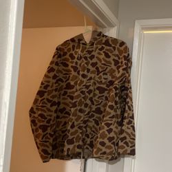 Hodgman Duck Camo Rain Jacket Size L Fits Like XL