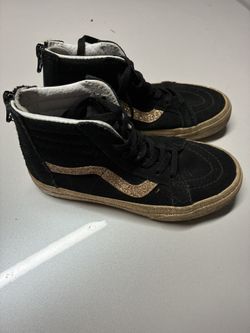 Kids black and gold hi top vans size 13.5 excellent condition still lots of life left  Lots of othe