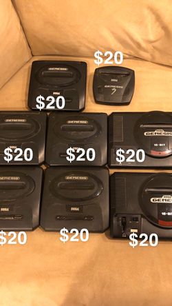 Sega Genesis console consoles controller controllers wires lot