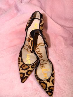 Sam Edelman Leopard Print Pointed-Toe Heels