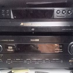Yamaha Receiver And A Sony Five Disc CD Player