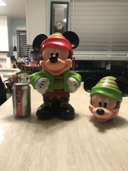 Mickey mouse holiday decoration/ container