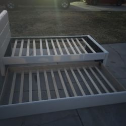Double twin bed frame 
