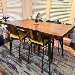 Wood Dining Set $250