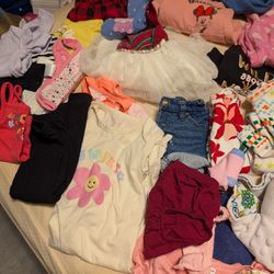 Brand New 65 Pieces Of Little Baby Girl Clothing. Only Used 1 time. 