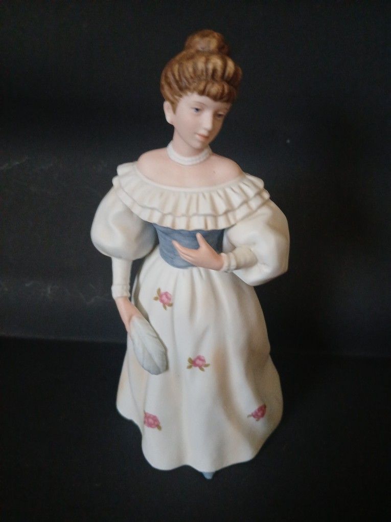 Vintage Homco Porcelain Lady Figurine "Belle of the Ball" (#1463) 8" tall