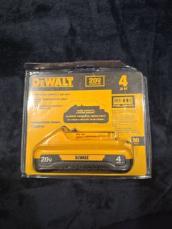 DEWALT 20V Max 4Ah Compact Lithium Ion Battery DCB240