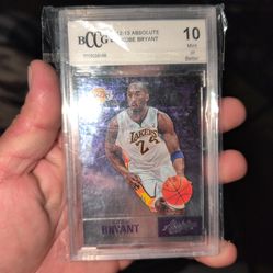 Kobe Bryant 2012-13 absolute basketball card 10-mint