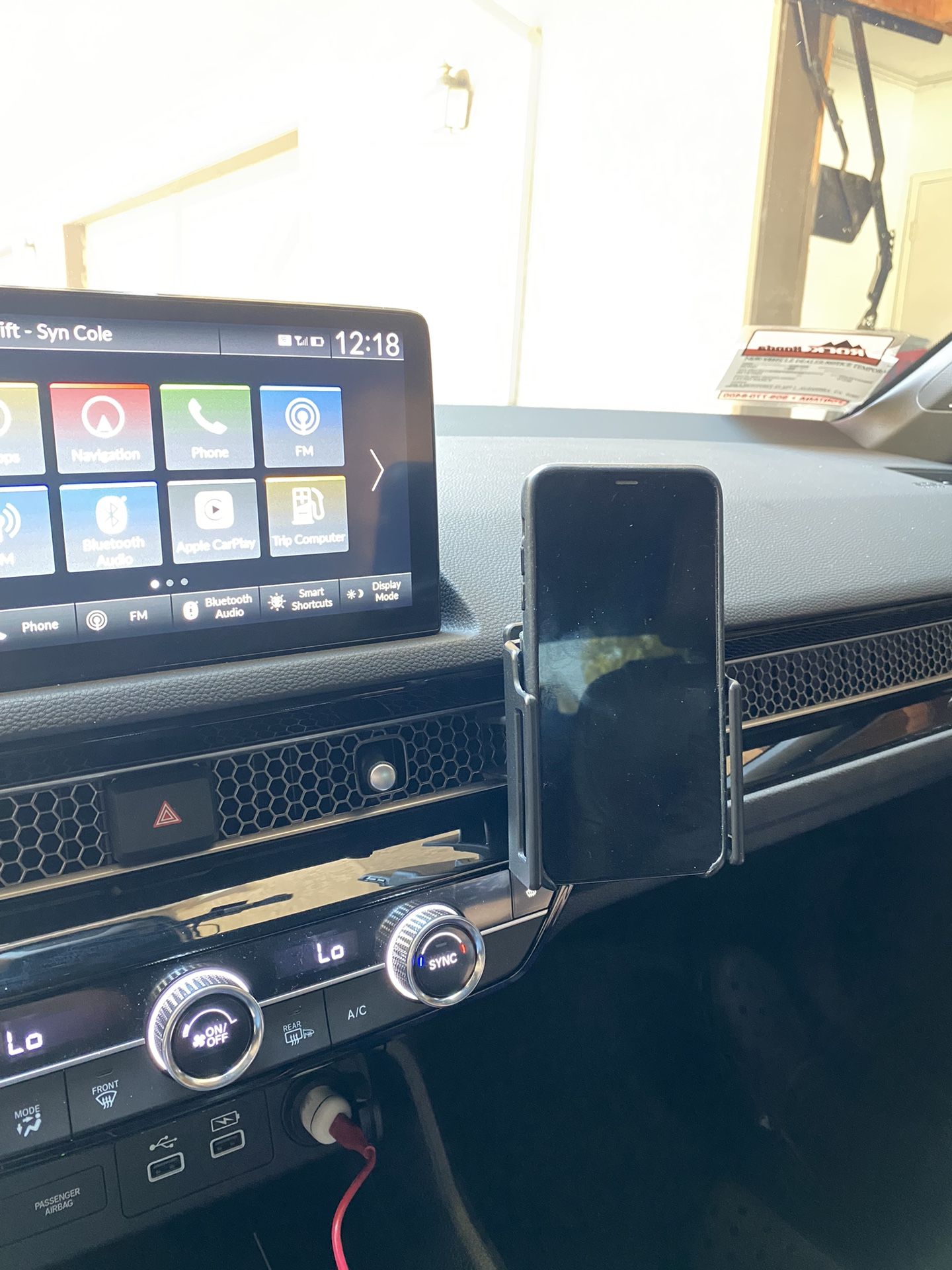 2022 & Up Civic & 2023 Integra Proclip USA Phone Angle Dash Mount With Adjustable iPhone Holder