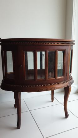 Vintage bedside table with tray