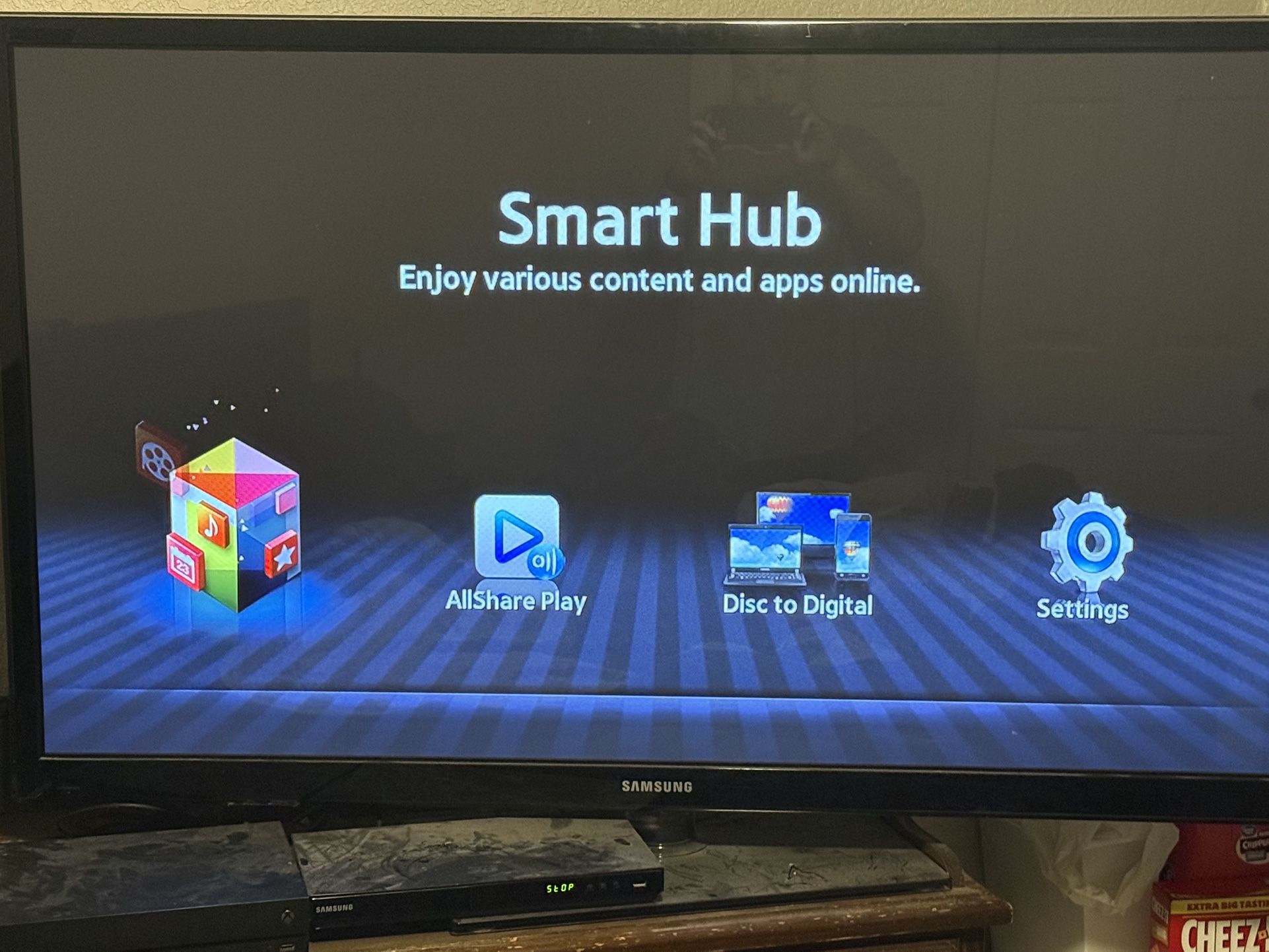 Samsung 60” Plasma 3D 1080P Smart TV With 3D DVD Player And 3D glasses