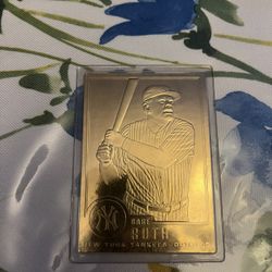Babe Ruth 1996 Danbury Sealed 22kt Gold Card -