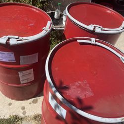 Open Top 55 Gallons Metal Drums $35each