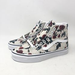 Womens Vans Sk8 Hi Roses Size 5.5 Youth size 4