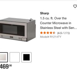 Sharp Over The Counter Microwave Oven