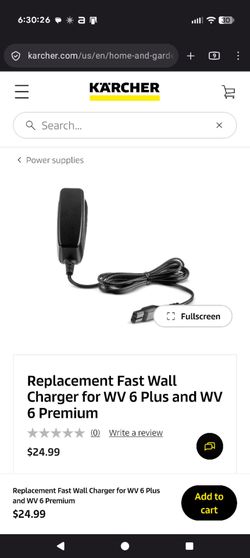 NEW Replacement Fast Wall Charger for WV 6 Plus and WV 6 Premium