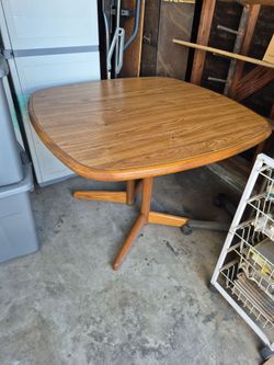 Solid wood table