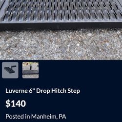 Luverne 6" Drop Hitch Step