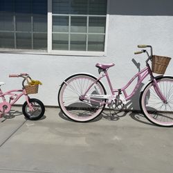 MOMMY & ME BEACH CRUISER and RADIO FLYER TODDLER BIKE