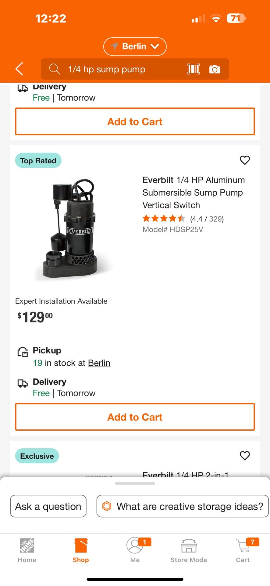 New Sump Pump In Box
