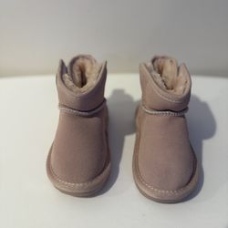 HOBIBEAR Toddler Snow Boots Winter Ankle Boots for Girls with Warm Faux Fur Lining Size #21 Size#24
