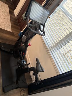 Peloton Bike  and shoes size 9