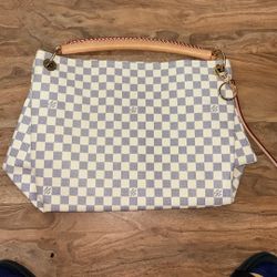 Cream Louis Vuitton Designer Bag