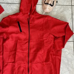 Brand New Money Heist Costume Size L Adult